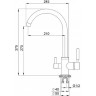 Смеситель GRANULA GR-2168 хром 2168 XPOM